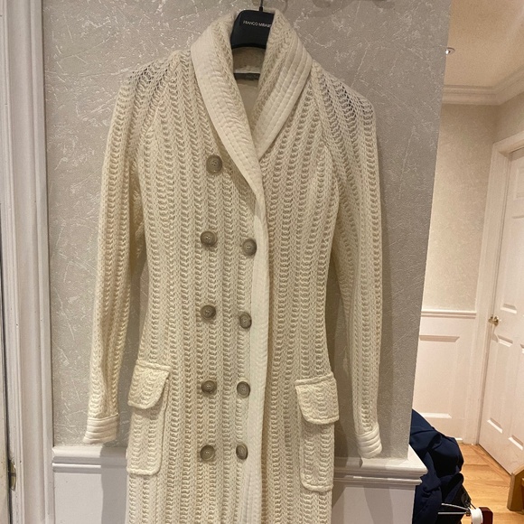 Andy the Anh long cream sweater/coat - Picture 1 of 2